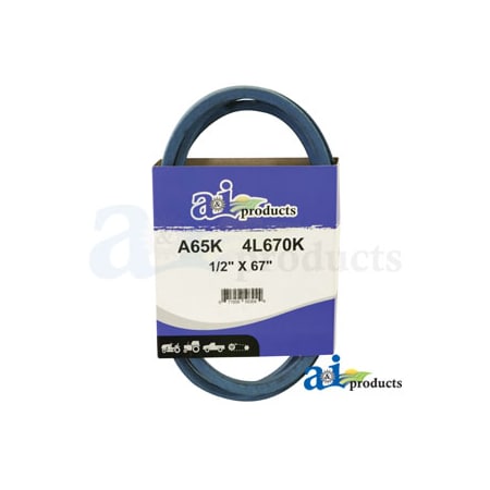 A & I Products Aramid Blue V-Belt (1/2" X 67" ) 10" x5" x1.2" A-A65K